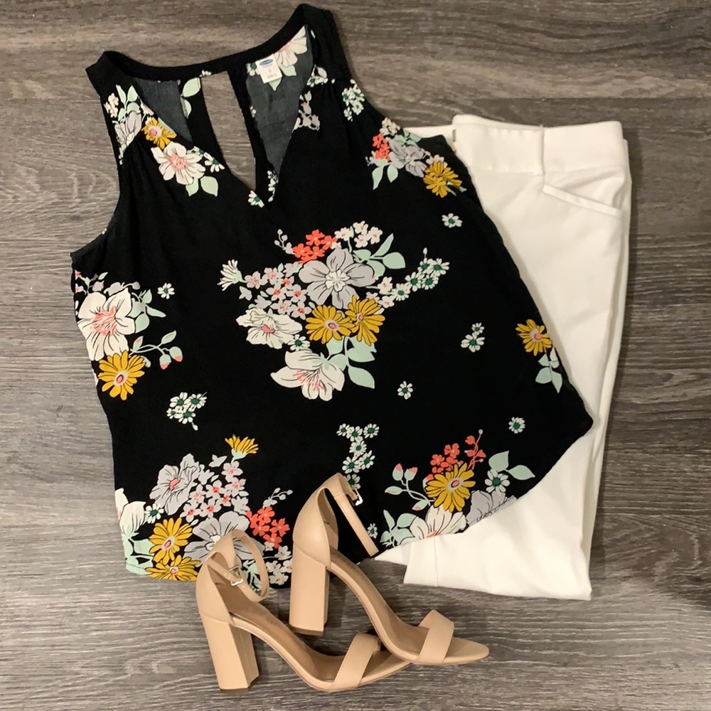 Floral v-neck tank by Old Navy